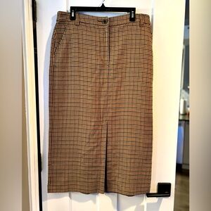 CAbi Brown Plaid  Skirt – 4799 lSize 12 new